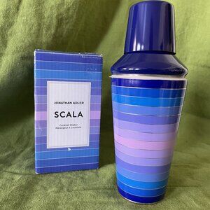 Jonathan Adler Scala Purple Ombre Cocktail Shaker 20 Oz Stainless Steel